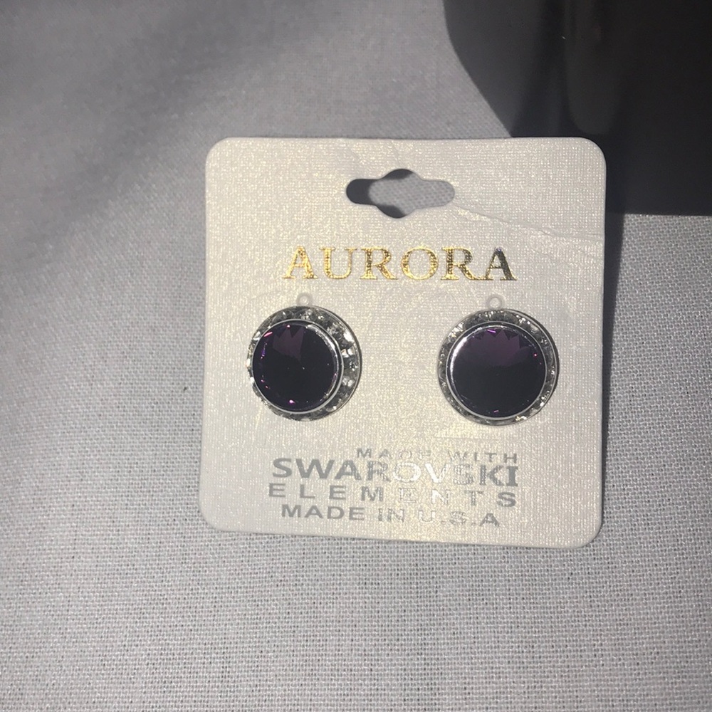 Purple and White and silver metal.